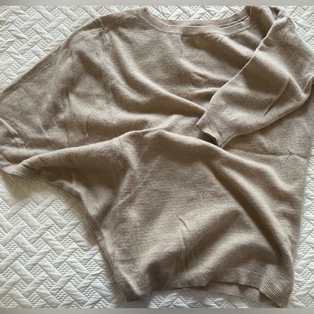 United Colors of Benetton Sand-colored Asymmetrical Sweater